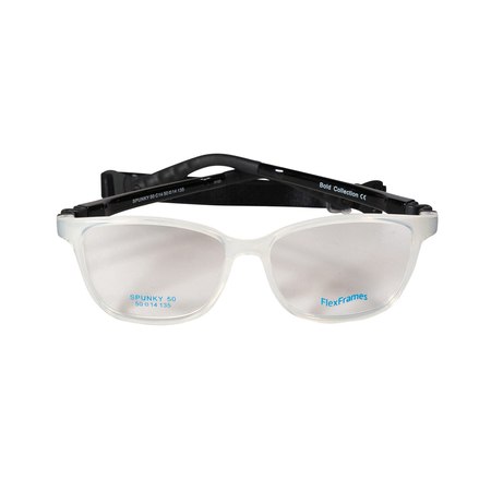 Oprawa korekcyjna dla dzieci Flex Frames Spunky 50/14, C14 Transparentny Biały / Czarny