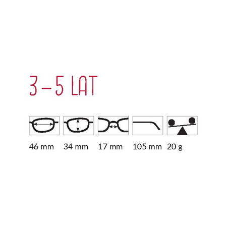 Okulary przeciwsłoneczne dla dzieci Milo & Me model Nicky, 3-5 lat