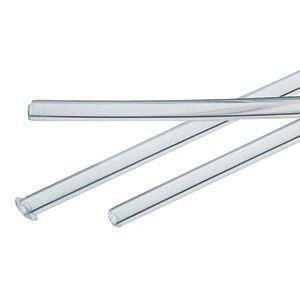 Końcówki zauszników twarde, 1,1 mm, transparentne - 10 szt