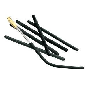 Wężyki termokurczliwe na końcówki zauszników, 3,0 / 1,5 mm, czarne - 20 szt
